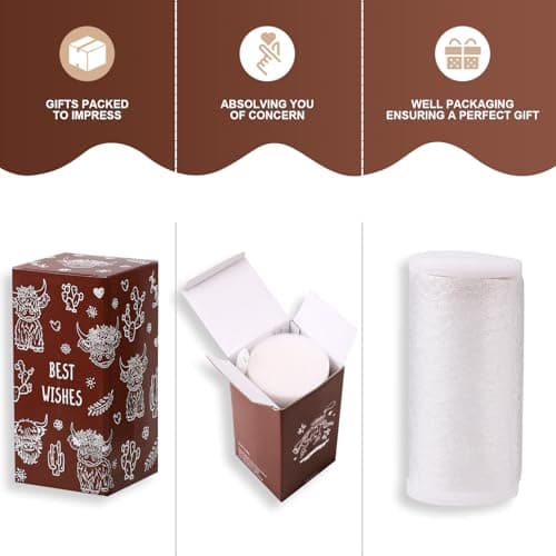 Celebloom Highland Cow Gifts for Women, Cute Glass Cups for Cow Lovers, Highland Cow Print Iced Coffee Tumbler for Christmas Birthday Mothers Day Gifts for Friend 16oz - Thumbnail 6