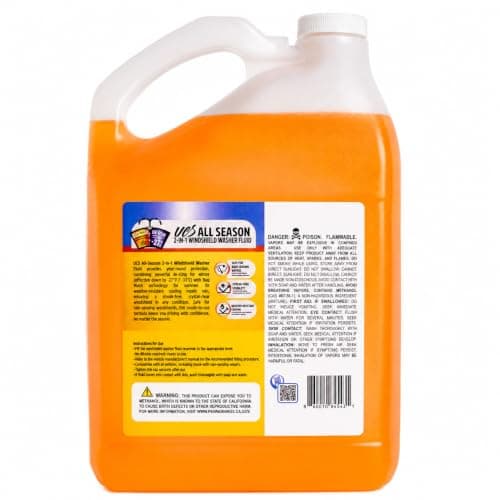 UCS Windshield Washer Fluid All Season -27°F, Freeze Protection, Water Repellent & Bug Remover, Streak-Free, 1 Gallon (128 fl oz) - Thumbnail 3