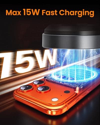 Sunnymark for MagSafe Car Mount Charger, 15W Fast Wireless Cars Charger with Retractable Charging Cable, Magnetic Car Phone Holder for iPhone 17/16/15/14/13/12 Series (Plus & Mini) for Men Women - Thumbnail 3