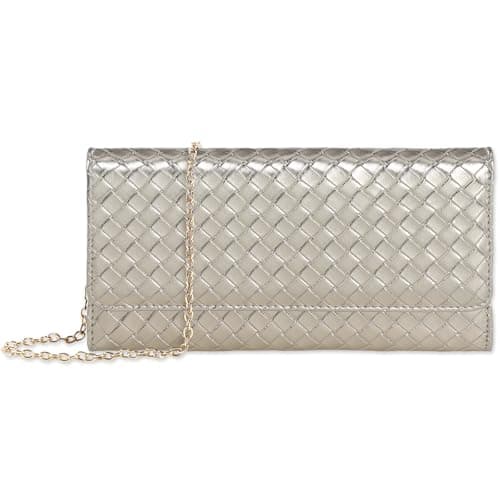 U+U Crossbody Bags for Women, Small Leather Bag with Removable Chain, Card Slots & Phone Pocket - Lightweight Purse Wallet (Champagne Gold) - Image 1