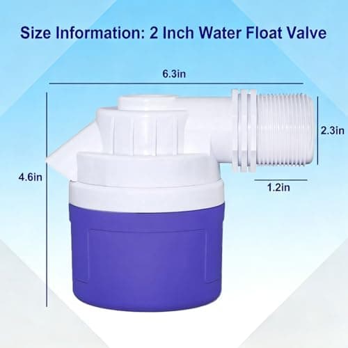 2 Inch Water Float Valve, 1 PC Automatic Water Level Control Valve for Water Trough, Tank, Pool, Pond Aquarium - Thumbnail 2