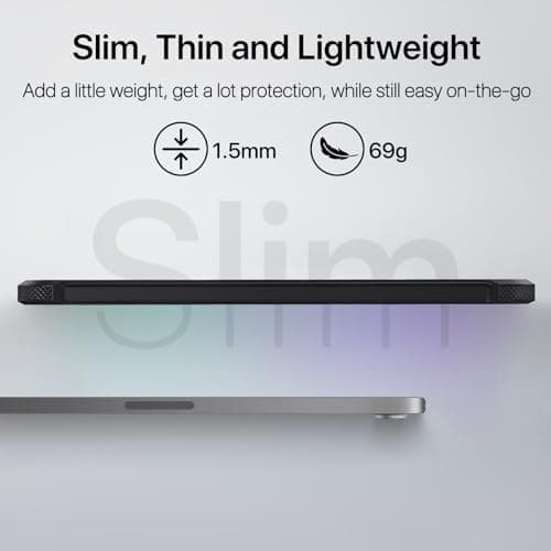 SANDUODD Case for iPad mini A17 Pro, iPad mini 6 case, Compatible with Magsafe, Clear Back with TPU Frame, Slim Lightweight Protective Case for 8.3“ iPad mini (Black) - Thumbnail 5