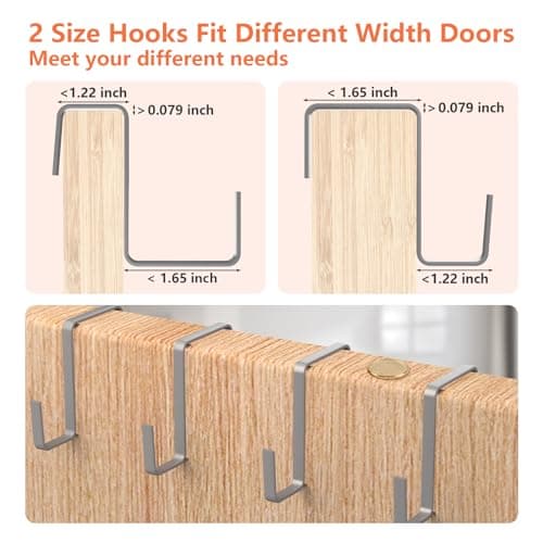 FENTEC 35 Large Pockets Over The Door Shoe Organizer, Mesh Hanging Shoe Organizer Shoe Rack for Closet Mesh Closet Shoe Holder, Over Door Organizer, Shoe Organizer for Wall, Grey, 1 Pack - Thumbnail 3