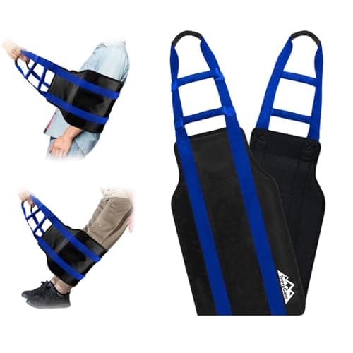 supregear Transfer Sling, 35" Lift Assist Gait Belt for Seniors and Disabled, Standing and Lifting Sling Mobility Aid, Safety Transfer Belt for Home Care Bed Wheelchair, Black