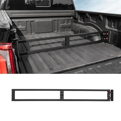 Maxzina Truck Bed Divider Compatible with 2015-2026 Ford F150 2024-2025 F150 Lightning Cargo Divider Trunk Organizer Aluminum Alloy Luggage Divider Replacement for 2025 F-150 Accessories