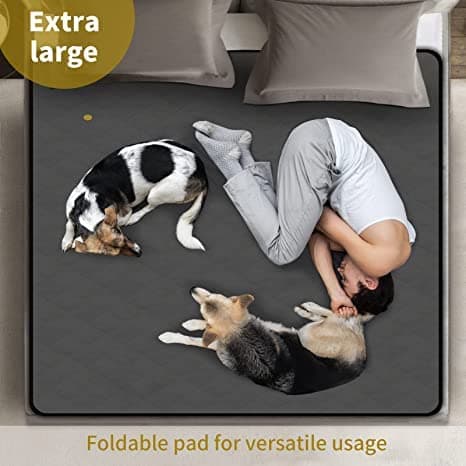 Washable Reusable Dog Pee Pads, 34"x52" Absorbent & Waterproof Puppy Training Pad for Crate, Playpen & Carpet, Large Potty Pads for Dogs, Cats & Small Pets - Thumbnail 6