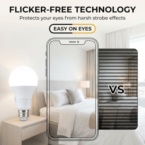 Modern LED Lightbulbs - Dimmable, 2000 Lumen, 14 Watt, Energy Efficient, Warm to Daylight Color Change 27K to 65K, Flicker Free Easy On Eyes, Long Life 15000 Hours, Daylight Light Bulbs 5000K - Thumbnail 4