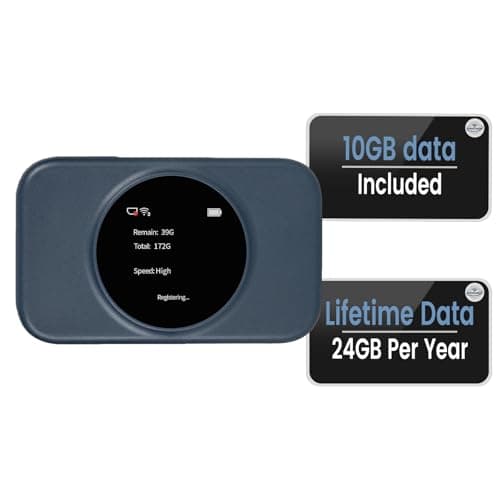 Statelinker S2 Portable WiFi Hotspot,10GB Free USA Data for 30 Days,No Sim Card Needed,4g LTE Mobile Internet Travel Router for USA,8 Device Connected,High Speed Pocket Hot Spot MiFi Devices - Image 1