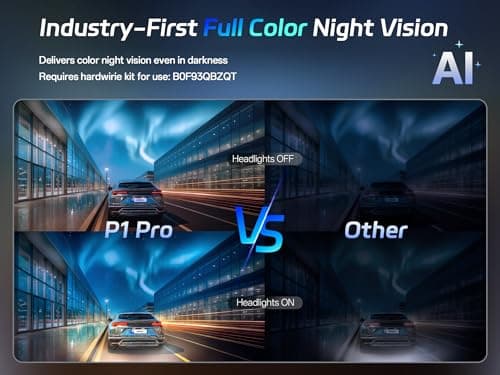 Pelsee P1 Pro 4K Dash Cam Front and Rear, STARVIS 2 Sensor, 64GB Card, Dual Dash Camera for Cars with Full-Color Night Vision, HDR WDR, ADAS, GPS, WiFi & Voice Control, 24H Parking Mode, 3.39" Screen - Thumbnail 5