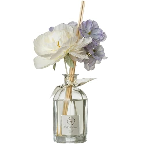 Reed Diffuser Set, Pretty Valley Home Dried Flowers Diffuser 120Ml / 4.05 fl OZ Gift Box - Includes Sticks, Long Lasting Fragrance Oil and Glass Bottle for Office Living Room Decor (Wild Bluebell) - Image 1
