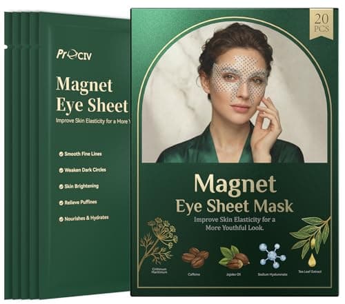 ProCIV 20PCS Hydrogel Under Eye Mask – Eye Patches for Puffy Eyes and Dark Circles, Depuffing Facial Mask, Anti-Wrinkle Peptides Eye Patches, Hydrating Eye Mask (20)