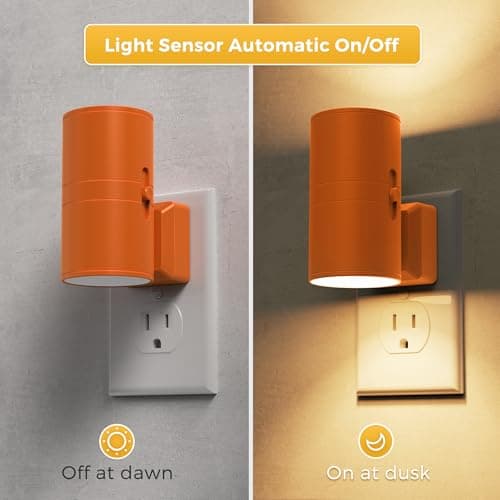 L LOHAS LED Night Light, Modern Night Lights Plug into Wall, 2 Pack Dusk to Dawn Sensor Nightlights, 3000K 0-100LM Adjustable Brightness, Dimmable Night Lights for Hallway Bedroom Stairway - Thumbnail 2