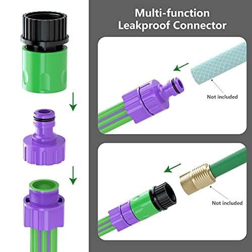 Jasonwell Trampoline Sprinkler Kids Outdside: Trampoline Accessories Waterpark Tropical Party Summer Outdoor Fun Water Games Toys Sprinklers Backyard Water Park Activity Toy for Kids Boys Girls (39FT) - Thumbnail 6