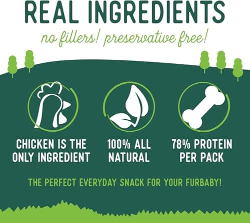 Beg & Barker Chicken Jerky for Dogs (4 Ounce, Pack of 2) - Dog Training Treats - Natural Dog Treats Made in The USA - Grain Free, Diabetic-Friendly, High Protein, Sugar-Free - Thumbnail 2
