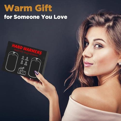 Lerat 2 Pack Hand Warmers Rechargeable, Portable Electric Hand Warmers Reusable, Portable Pocket Heater, Gifts for Christmas, Gifts for Men Women Kids, Hunting, Golf, Camping Accessories - Thumbnail 6