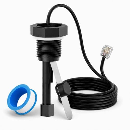 Hexsure Upgraded GLX-FLO-RP Pool Flow Switch Assembly Compatible with Hayward Goldline Aqua Rite Salt Chlorine Generator System, Salt Cell Pool Flow Sensor with 15ft Cable, Metal Probe