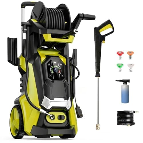 Pressure Washer with Touch Screen, 5000PSIIMAX Power Washer with Foam Cannon, Washer Pressure Machine for Cars, Fences, Patios, Decks and Driveway Cleaning - Image 1