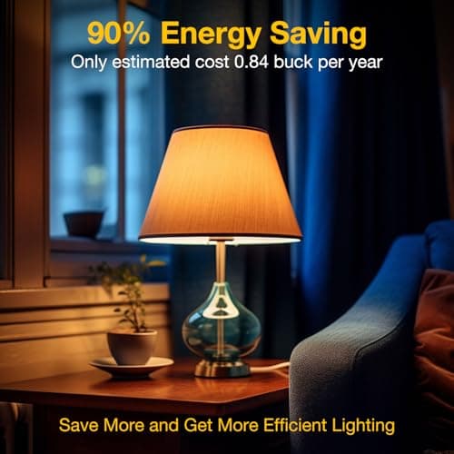 dalattin A19 Vintage LED Edison Bulbs, 60W Equivalent Light Bulbs, 2700K Soft White, Clear Glass Filament Bulb, Efficient 8W, E26 Base, 800 LM, CRI80+, Non-Dimmable for Home, Farmhouse, 24 Pack - Thumbnail 3