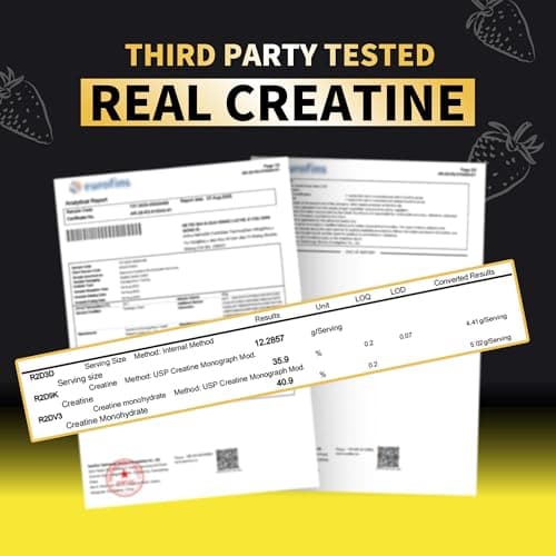 Nutravita NSF Certified Creatine Gummy - Creatine Monohydrate Gummies for Men & Women-5g of Creatine Monohydrate per Serving - Sugar Free,Vegan, Passion Fruit Flavor, 120 Count - Thumbnail 2