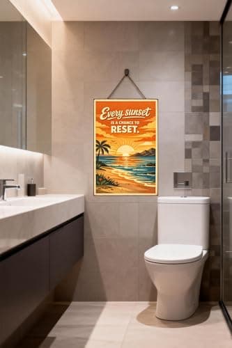Every Sunset Is Chance Reset Tin Sign Inspirational Quote Metal Wall Decor Vintage Beach Sunrise Ocean Landscape Artwork Motivational Rustic Plaque Home Office Coastal Room Seaside Calming Positive 8x12 Inch - Thumbnail 4