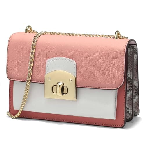 Goinsound Flap Crossbody Bags for Women Leather Purse Designer Handbags Convertible Chain Shoulder Bag Small Square Bag - Image 1
