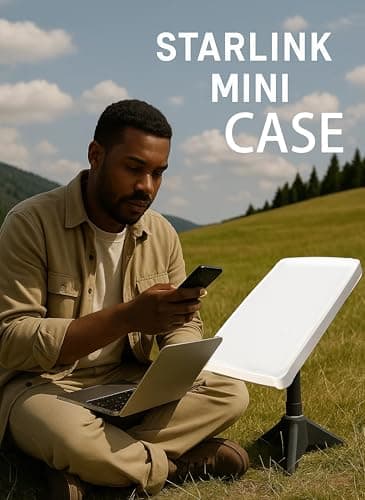ThermoHalo for Starlink Mini Protective Cover Case, for Starlink Mini Accessories Silicone Protective Case,Anti-Drop Shockproof Weatherproof Protector for Outdoor and Travel (Whitle) - Thumbnail 5