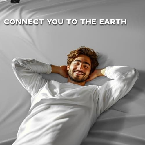 Grounding Sheet Queen,6% Pure Silver Fiber 94% Cotton Connected Earth Energy, Grounding Bed Sheets 18" Deep Pocket with Grounding Cord Enhances Energy and Well-Being(60"x 80" Grey) - Thumbnail 5