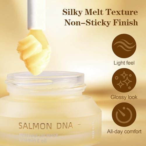 PDRN Lip Sleeping Mask Glow Balm with Salmon PDRN & Collagen - Deep Hydration, Non-Sticky Overnight + Daily Lip Care, Moisture Lock for Dry, Chapped Lips - Thumbnail 5