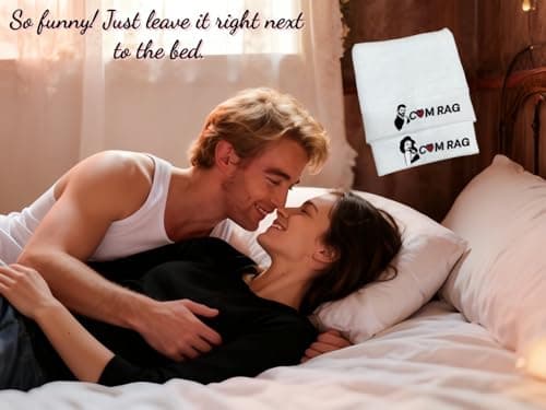 Carastora This 2-Pack Towel Set Makes a Thoughtful Gift for Couples and Special Occasions Like Anniversaries or Valentine’s Day. Soft, Durable, and Breathable, They’re Perfect for Daily Bathroom use. - Thumbnail 3
