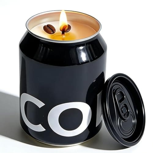 SILEAGEO Coffee Scented Candles, 8.2 OZ Natural Soybean Wax, Funny Candles for Any Occasion, Relaxing Cute Candles - Image 1