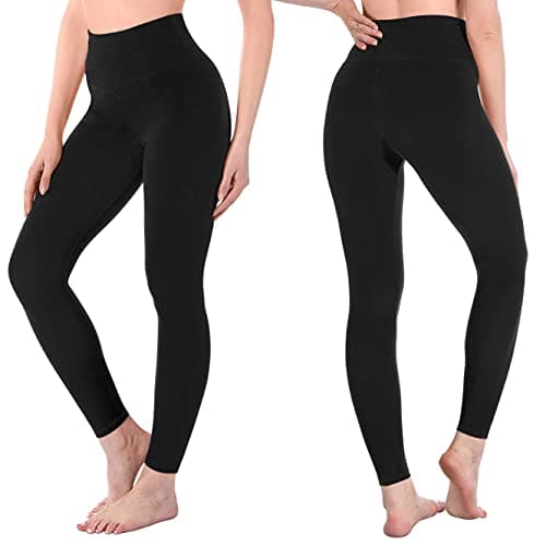 SINOPHANT High Waisted Leggings for Women - Full Length Capri Buttery Soft Yoga Pants for Workout Athletic(Full Black Printing,XXL) - Thumbnail 2