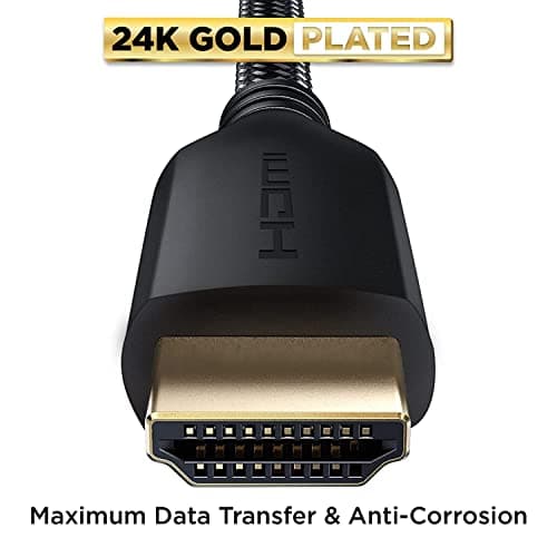 PowerBear 4K HDMI Cable 10 ft | High Speed Hdmi Cables, Braided Nylon & Gold Connectors, 4K @ 60Hz, Ultra HD, 2K, 1080P, ARC & CL3 Rated | for Laptop, Monitor, PS5, PS4, Xbox One, Fire TV, & More - Thumbnail 6
