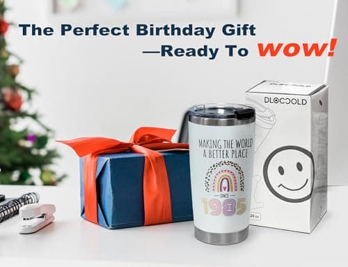 DLOCCOLD 60th Birthday Gifts For Men Tumbler 20oz - 1965 50th Cool Birthday Gift for Him 60 Year Old Men, Dad, Husband, grandpa - Present Turning 60 Year Old, Birthday Decorations Vintage 1965 Tumbler - Thumbnail 6