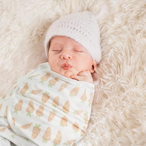 GLLQUEN BABY Swaddle Blanket Sleep Sacks for Newborn - Baby Swaddles 0-3 Months, 3-Pack Newborn Swaddling Sack, Cute Rabbit,Swaddle Wrap, Baby Essentials, Registry & Gift (Small/Medium) - Thumbnail 3
