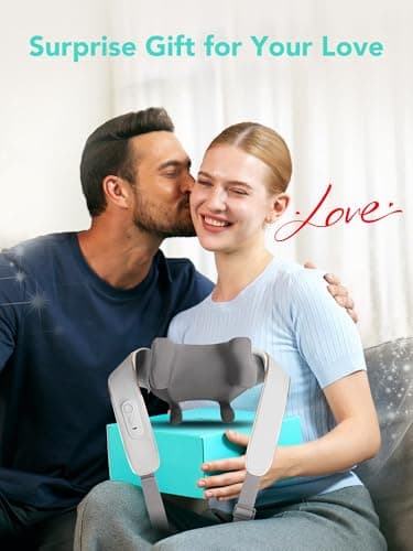 SKG 2025 Neck Massager for Pain Relief, Deep Tissue 6D Kneading with Heat, Cordless Neck & Shoulder Massage, Christmas Gift for Men & Women, H5 Mini - Thumbnail 2