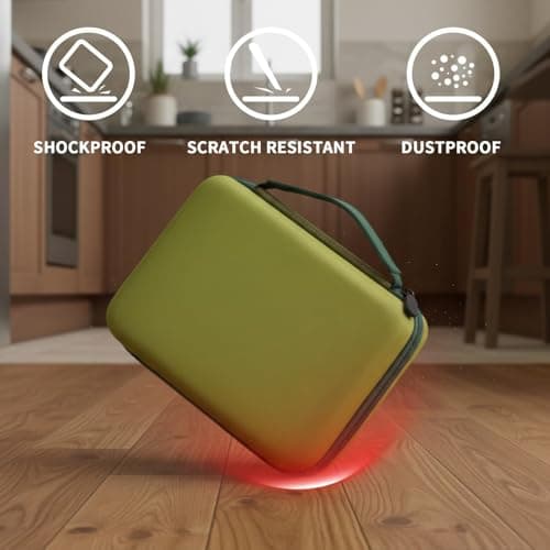 Case Compatible with Brother for P-Touch PT-N10/ PT-N20/ PTH110/ PRTH110/Pro/PT-H111 Portable Label Maker, Label Printer Storage Holder for Label Tape, AC Adapter, Charging Cable (Box Only) (Green) - Thumbnail 5