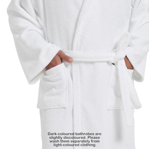 UTJZIB Mens Robe with Hood-Classic Terry Cloth Bathrobe for Men,Soft Knee Length Bathrobes for Spa - Thumbnail 2