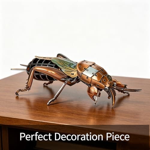HELLOTOY 3D Acrylic Insects Puzzles DIY Bug Model Kit for Teenagers Educational Display Nature Decoration Figurine Sculpture (Mole Cricket) - Thumbnail 6