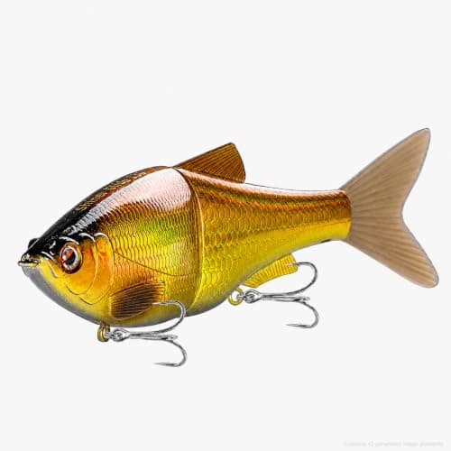 LITTMA Shiner Glide 130 Glide Baits, Slow Sinking Subtle S-Curve Action Jointed Swimbait - Midwest, South Lakes, Rivers, Freshwater Lure for Bass, Trout, Pike - Image 1