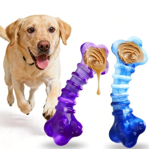 Kseroo Indestructible Dog Toys for Aggressive Chewers: 2-Pack Tough Chew Toy for Large Dogs, Heavy Duty Long-Lasting Dog Bones for Large Breed, Dog Toys to Keep Them Busy