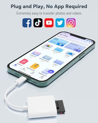 USB-C SD Card Reader, Dual Slot for SD and MicroSD, Type C Adapter Compatible with iPhone 17/16/15, iPad, Laptop, Trail Camera Viewer, Plug and Play (2 Port (USBC SD+TF)) - Thumbnail 5