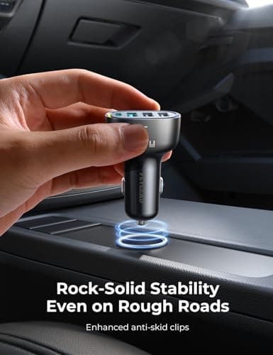 75W Car Charger USB C, 4 Port Super Fast Cigarette Lighter USB Charger, Type C 60W & QC 3.0 Multiport Car Phone Adapter Accessories for iPhone 17/16/15/14/13/12 Pro Samsung S26 Series - Thumbnail 5