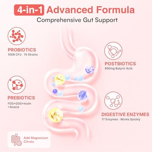 Probiotic Powder, Probiotics for Gut Health, 100 Billion CFU, 30 Packets - Thumbnail 3