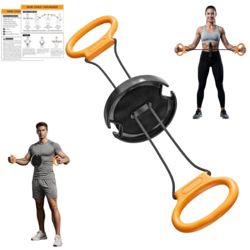 Arm Trainer for Men & Women,Portable Forearm Strength Trainer for Home Gym,Twister Chest and Arm Trainer for Upper Body Workout,Fun Fitness Equipment for Arms,Chest & Back(Black) - Image 1