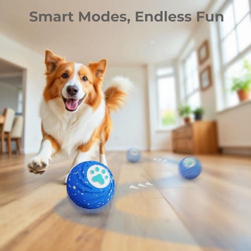 Lovkid Smart Interactive Dog Toys – Vibrating & Rolling Chew-Resistant E-TPU Dog Ball for Aggressive Chewers, USB-C Rechargeable and Waterproof, Keep Dogs Busy and Entertained - Thumbnail 4