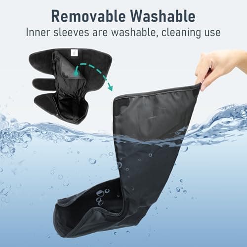QUINEAR Leg Massager with Heat and Air Compression,Foot and Calf Massager for Circulation and Pain,Compression Boots with 3modes and 3 Intensities - Thumbnail 4