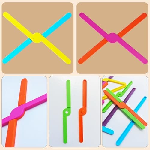 Foldable Silicone Trivets for Hot Dishes, Pots, Pans, X-Shaped Heat Resistant Folding Trivet Mats Stand, Set of 6 Non-Slip Expanding Hot Pads, Modular Color Mix & Match Table Protectors, Multi-Color - Thumbnail 6