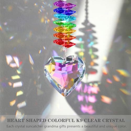 Grandma Gifts, K9 Crystal Suncatcher Grandma Birthday Gifts from Granddaughter Grandson Grandchildren Grandkids for Mothers Day Christmas - Thumbnail 3
