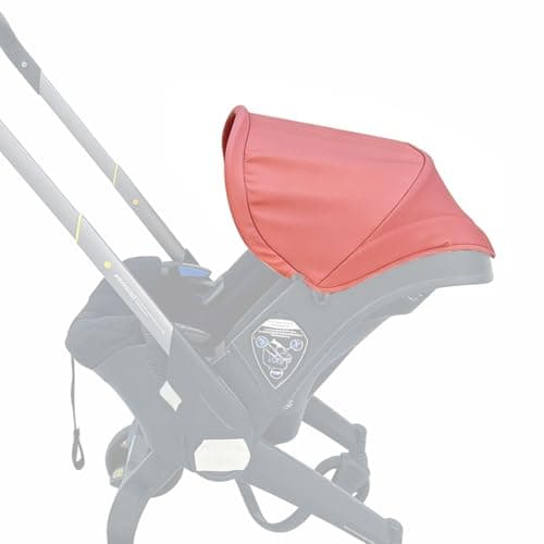Feliliber Stroller Replacement Accessories Canopy, Baby Stroller Sun Shade Compatible with Doona Car Seat & Strollers (Coral red) - Image 1