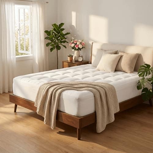 ELEMUSE 3 Inch King Size Dual Layer Memory Foam Mattress Topper, 2 Inch Premium Cooling Gel Memory Foam, 1 Inch Soft Pressure Relief Pillowtop Mattress Pad, CertiPUR‑US Certified, Sleep Upgrade - Thumbnail 2